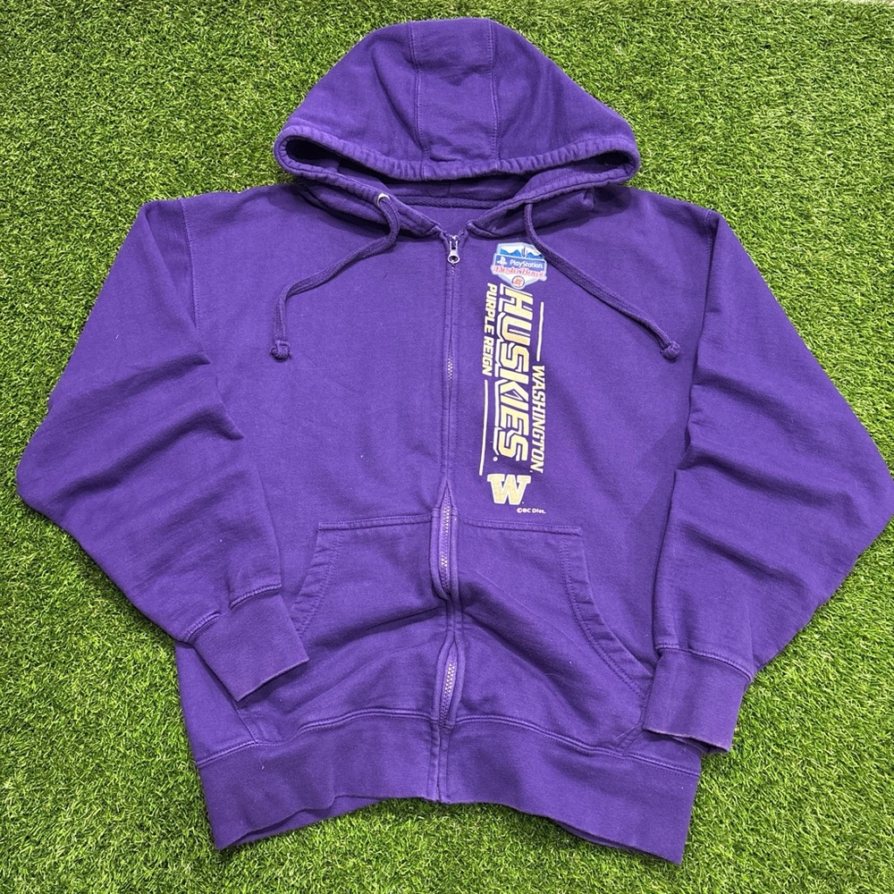 NCAA Washington Huskies Purple Full-Zip Hoodie